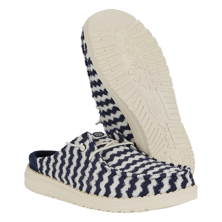 Wendy Slip Terry Stripe - Navy Blazer/Egret - Image 3