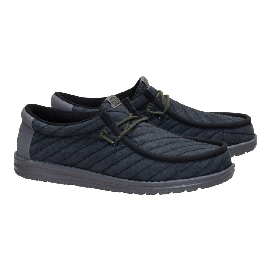 Wally Washed Quilt - Black/Grey - Image 2